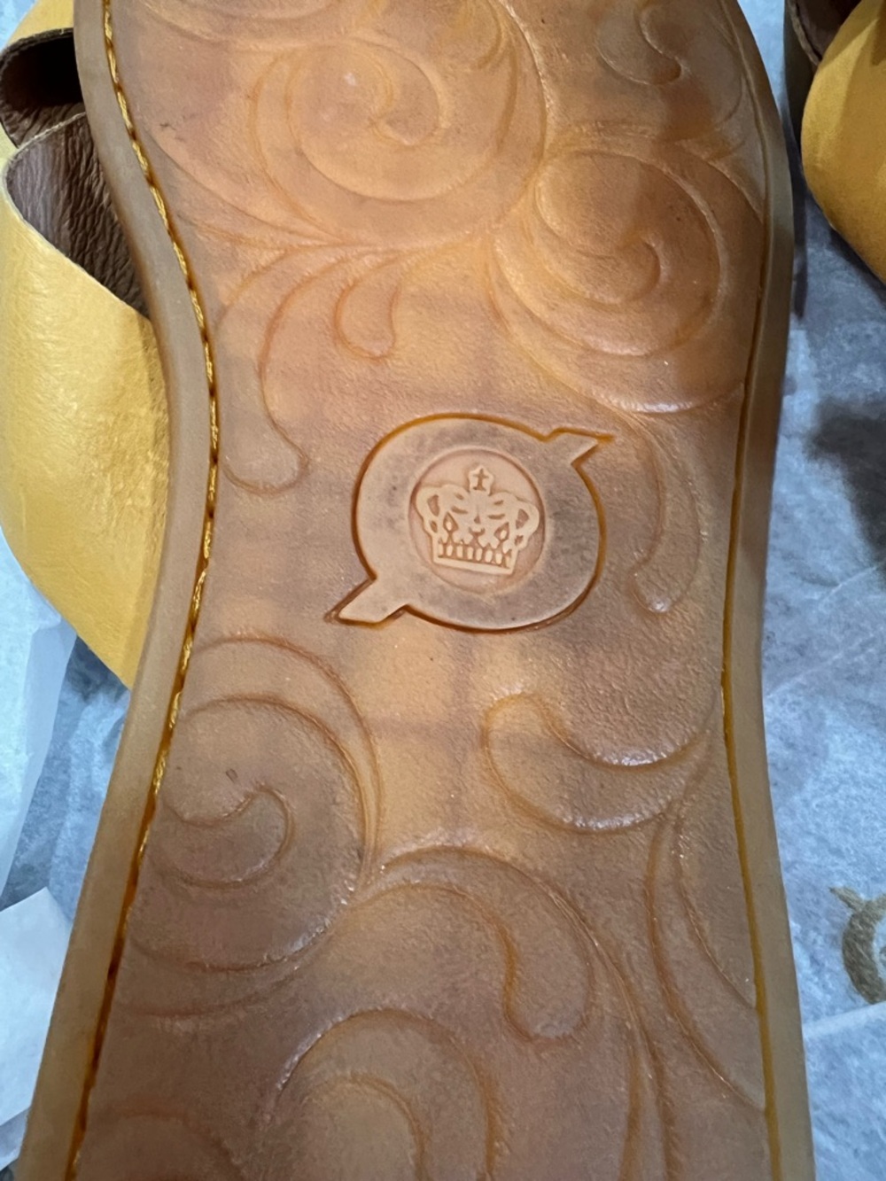 Born Yellow Floral Slide Sandals - Picture 14 of 15